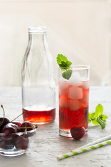 Cold cherry coctail