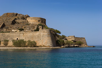 Fototapeta na wymiar The Venetian fortress on the island Spinalonga
