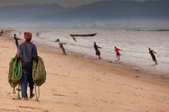 Sierra Leone, West Africa, The Beaches Of Yongoro