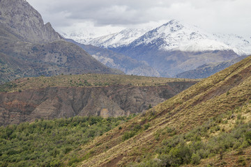 Fototapeta na wymiar San Alfonso valley, Trail in the Mountain