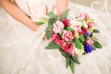 Obraz na płótnie Canvas Wedding bouquet, bride flowers.