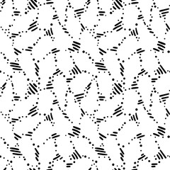 Abstract dot pattern, hand-drawn background with dots and dashes, monochrome dot vector, Eps 8