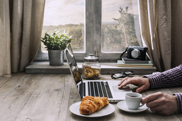 Hipster breakfast at home