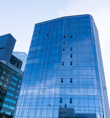 modern glass skyscrapers in the city Tallinn