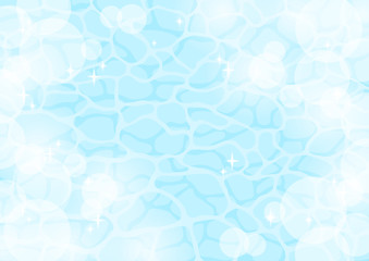 輝く水面のイラスト