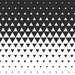 Vector halftone abstract transition triangular pattern wallpaper. - obrazy, fototapety, plakaty