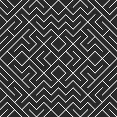 Vector crossing maze straight lines pattern background.