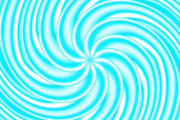 Illustration of a moving cyan and white star