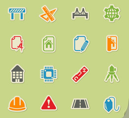 engineering icon set