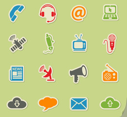 Fototapeta premium communication icon set