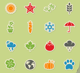 nature icon set