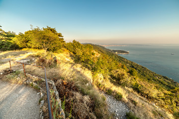 evening in the gulf of trieste