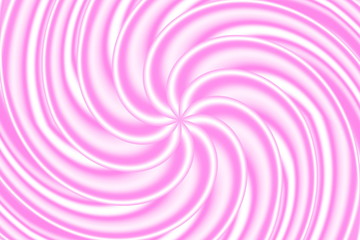 Illustration of a moving pink and white star