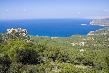 Fototapeta premium Castle in Monolithos, Rhodes
