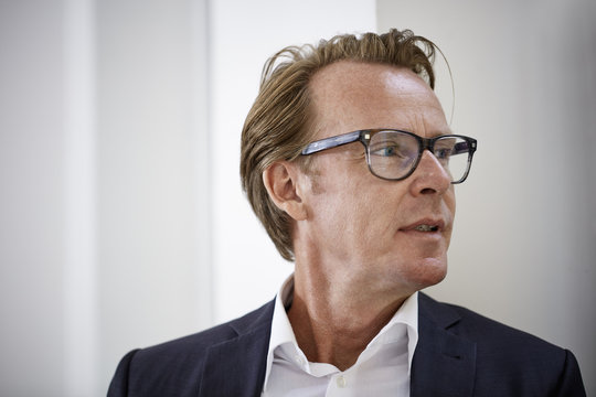 Portrait of businessman wearing glasses