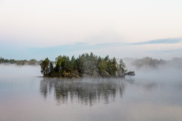Island in the fog