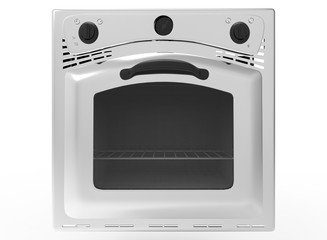 Fototapeta premium 3d illustration of oven. icon for game web. white background isolated. 