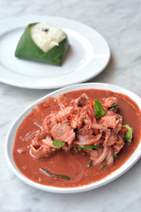 Pickled bean curd with pork
