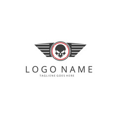 Skull logo. Death wings logo