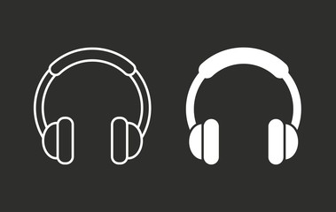 Headphone - vector icon.