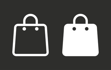 Shopping bag - vector icon.
