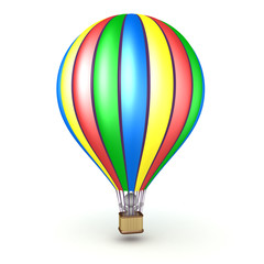 3D Character in Hot Air Balloon