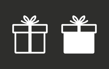 Gift Box - vector icon.