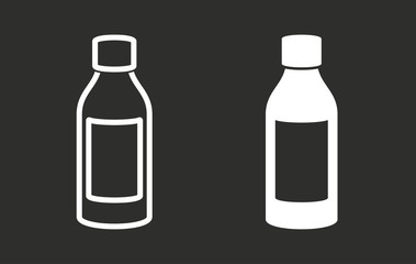Medicine bottle - vector icon.