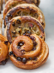 Freshly baked goods in organic bakery