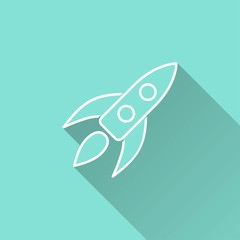Fototapeta premium Rocket - vector icon.