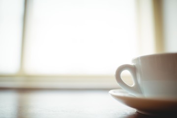 Obraz na płótnie Canvas Close-up of coffee served on table