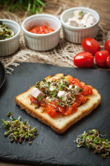 Grilled toasted bread