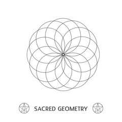 sacred geometry flower of life symbol