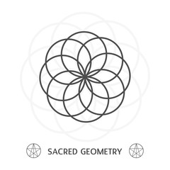 sacred geometry symbol illustration