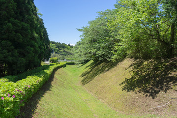 Obraz premium Sannomaru Moat of the Yamanaka Castle