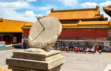 Fototapeten Ancient sundial in the Forbidden City - Beijing © Leonid Andronov