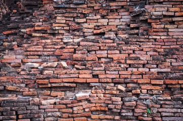 Destruction old brick