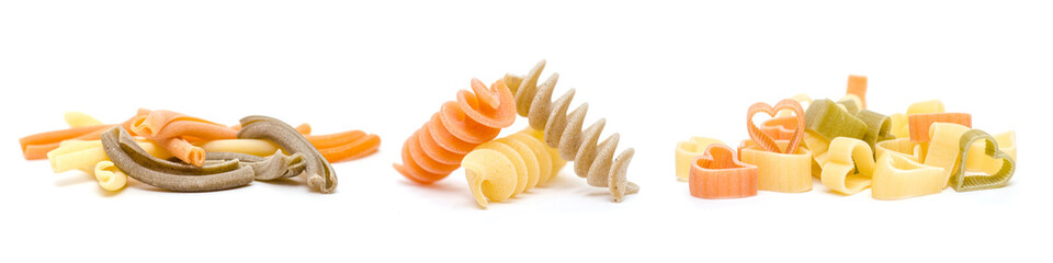 Verschiedenen Formen Pasta aus Hartweizengries