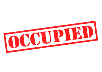 OCCUPIED Rubber Stamp