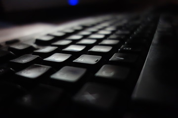Keyboard in low light. Taken on the 18th of June of 2016