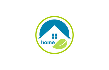 eco home vector logo
