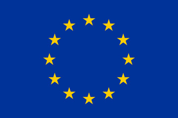 Flag of Europe, European Union - obrazy, fototapety, plakaty