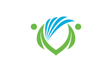 wing people vector logo