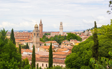 Fototapeta na wymiar Roofs of Verona