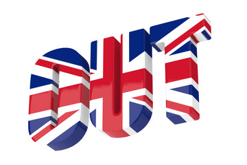Fototapeta premium Great Britain voted to leave the EU / Brexit / 3D Rendering