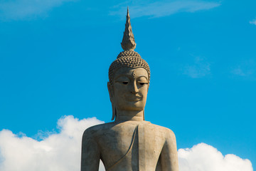 Fototapeta na wymiar Big Buddha Mountain Manorom Mukdahan province.