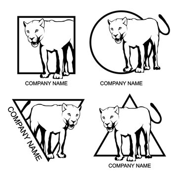 set of  Panther logo