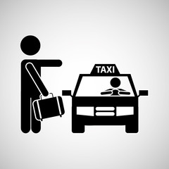 Obraz premium taxi service design 