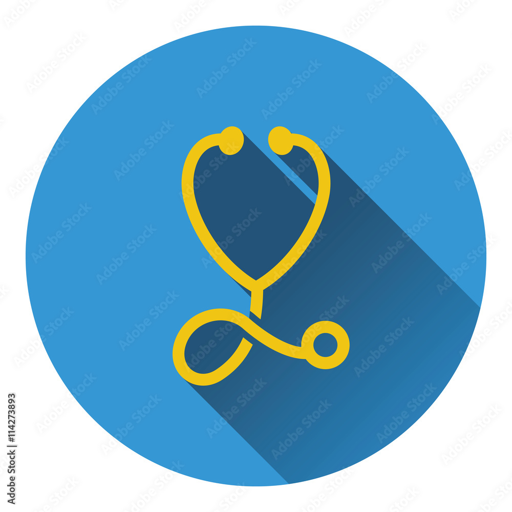 Poster stethoscope icon