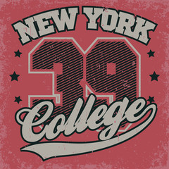 Naklejka premium Fashion Typography Graphics t-shirt